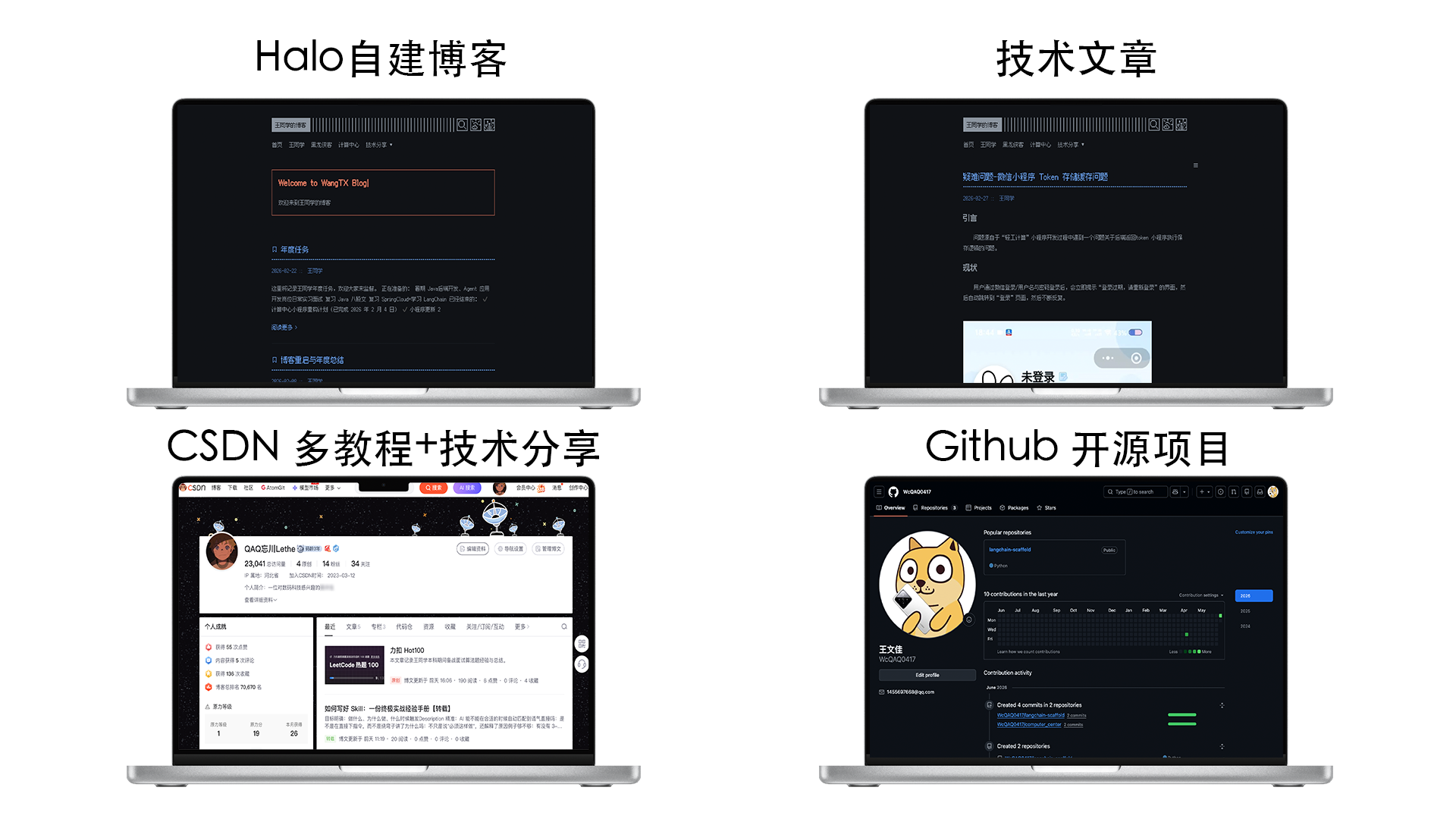 王文佳个人博客网站首页